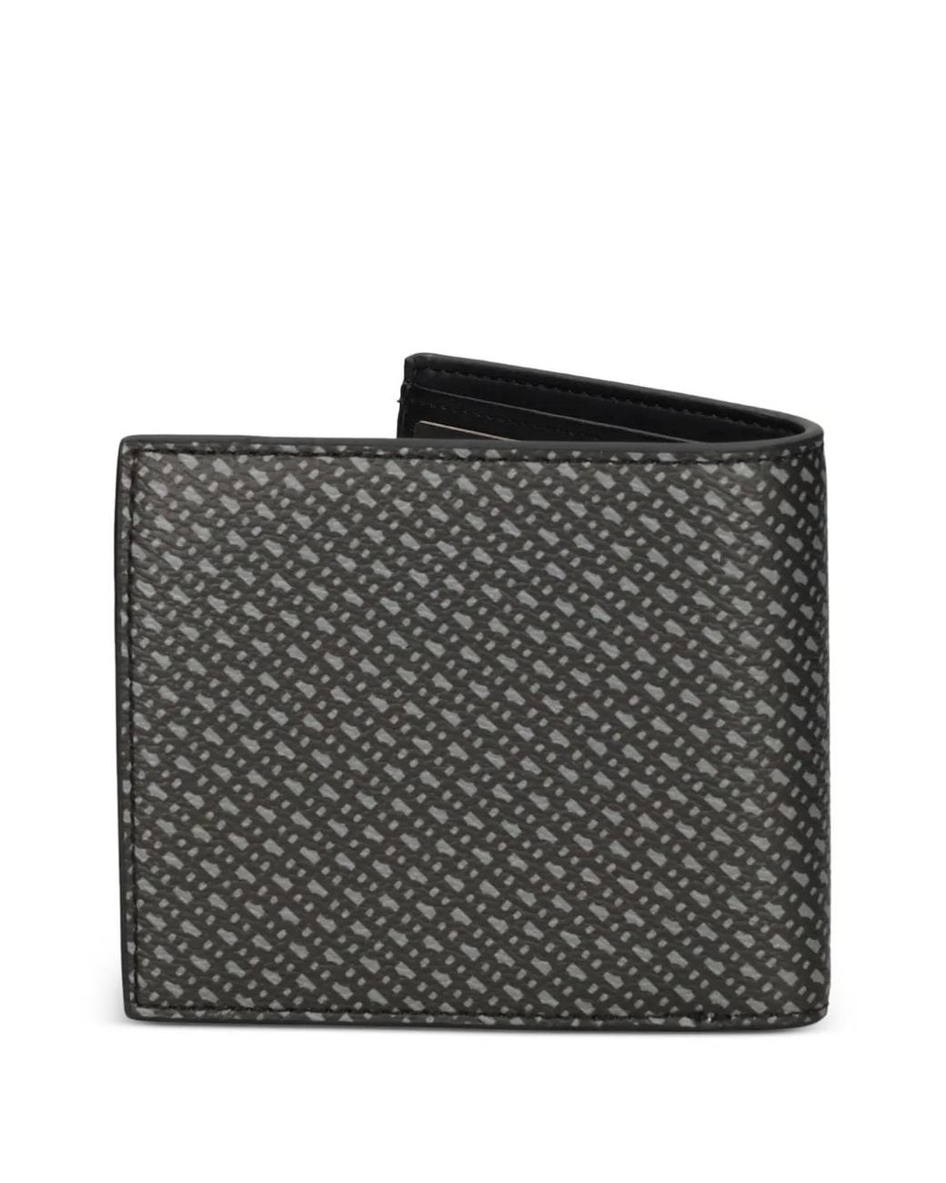 Boss Black Patterned Wallet for men