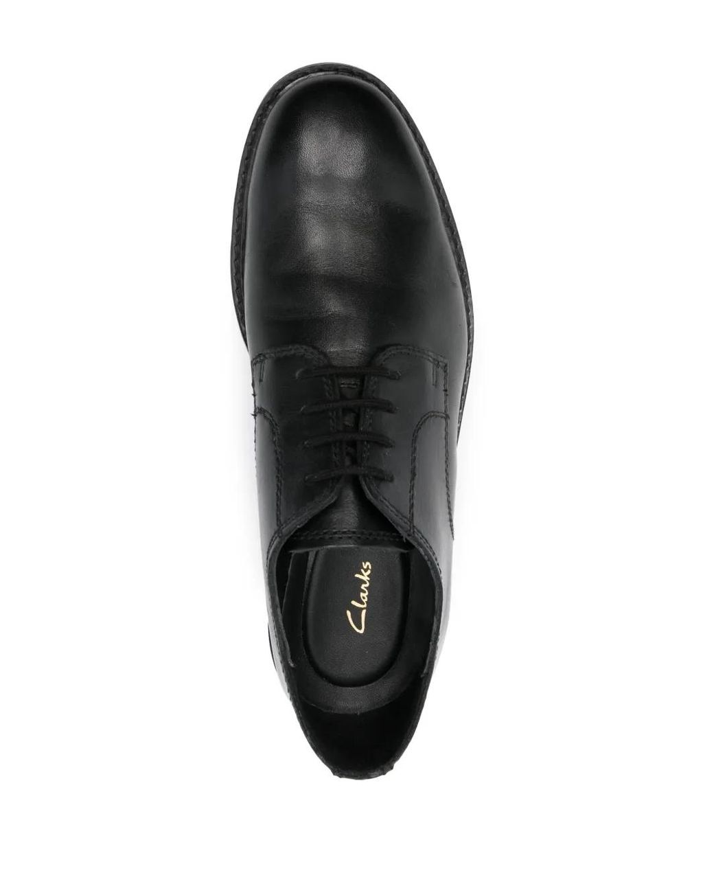 Clarks Black Craftevan Leather Derby Shoes for men