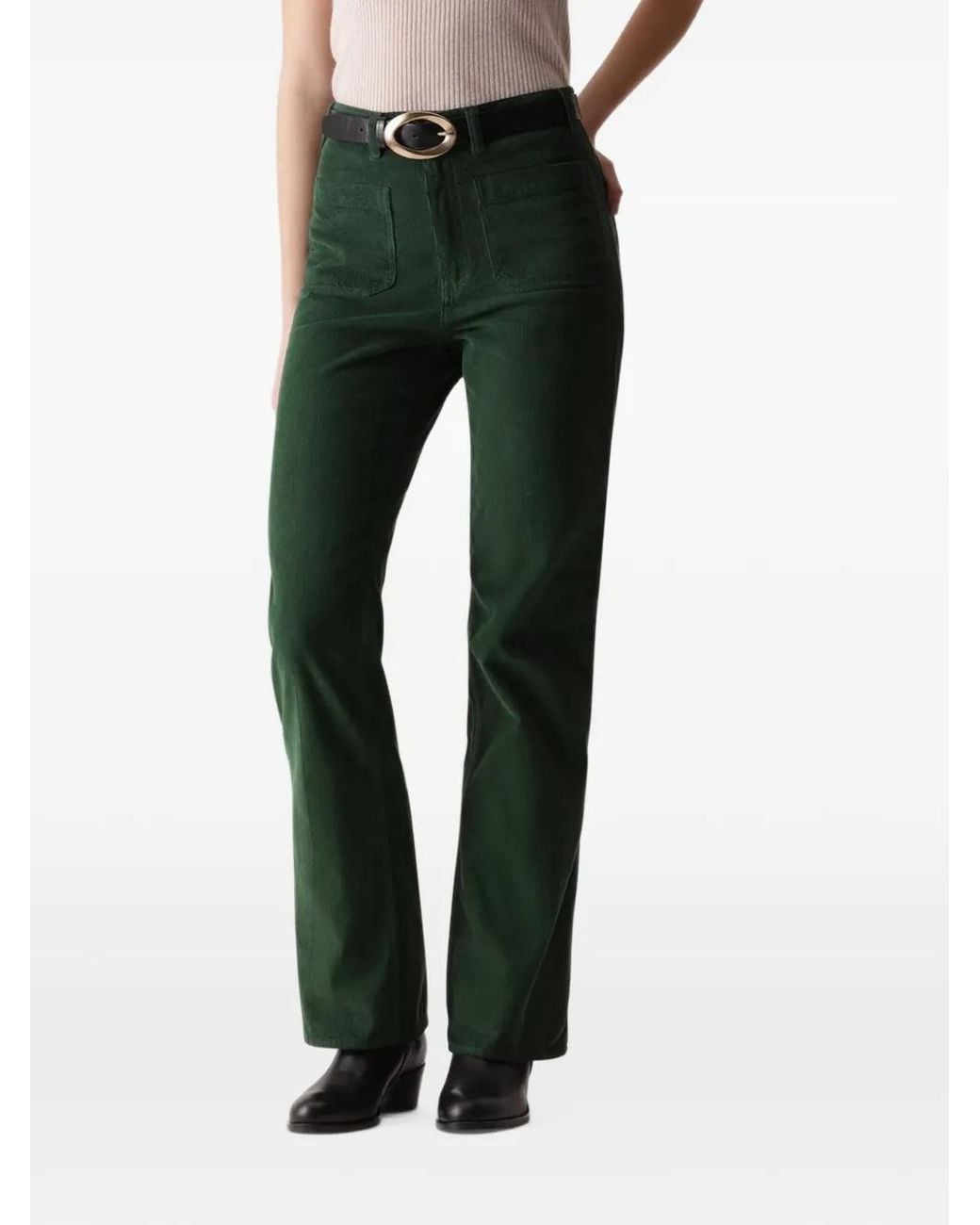 Fortela Green Jane Corduroy Bootcut Trousers