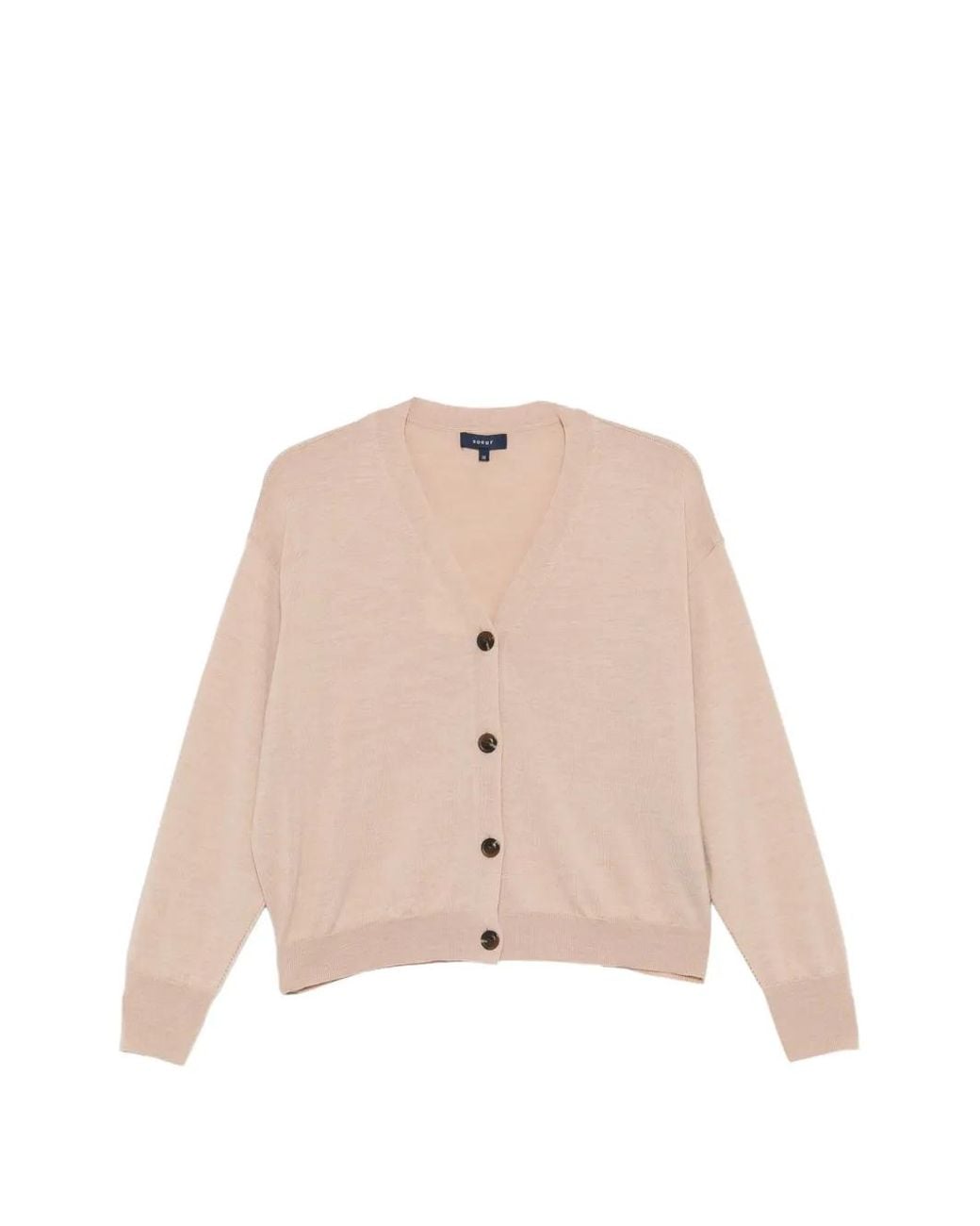 Soeur Natural Idem V-Neck Button-Up Cardigan