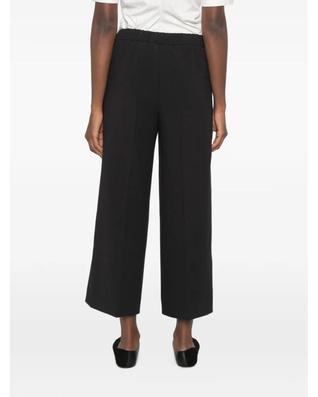 Ottod'Ame Black Sofia Wide-Leg Trousers