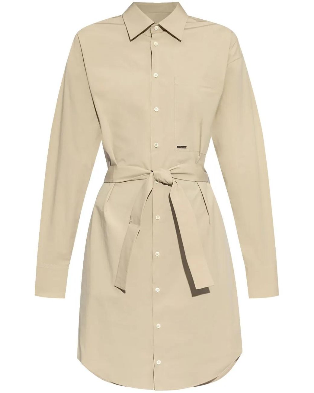 DSquared² Natural Shirt Midi Dress