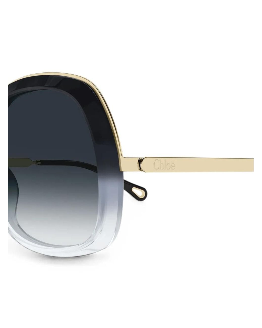 Chloé Black Gradient Square-Frame Sunglasses