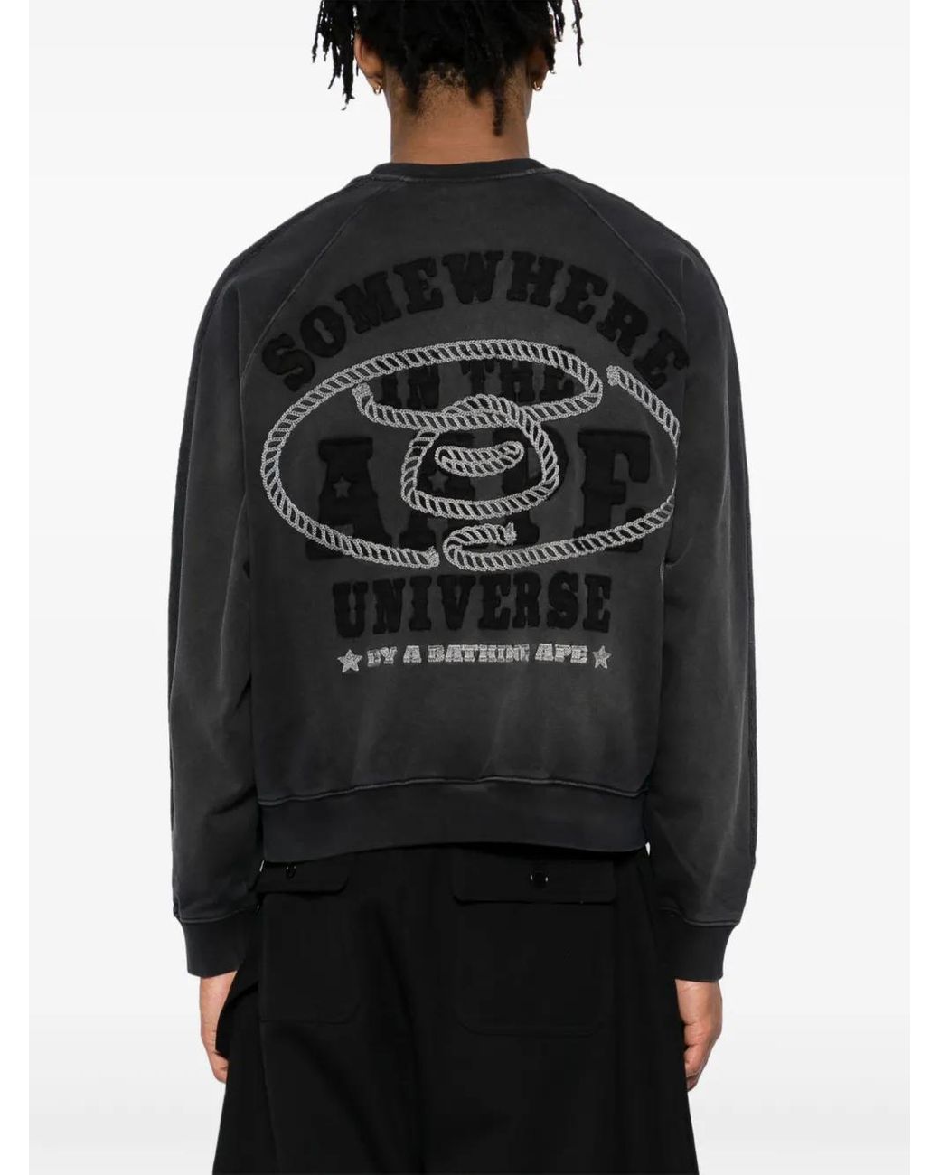 Aape By A Bathing Ape Black Patched Sweatshirt for men