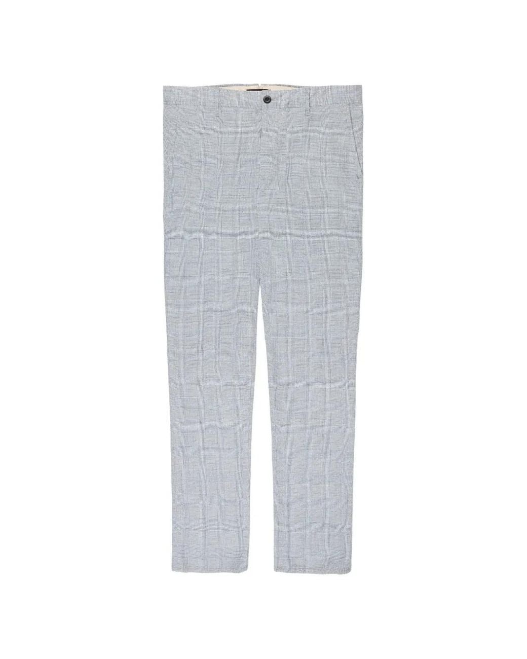 Slowear Gray Prince Of Wales Check Trousers for men
