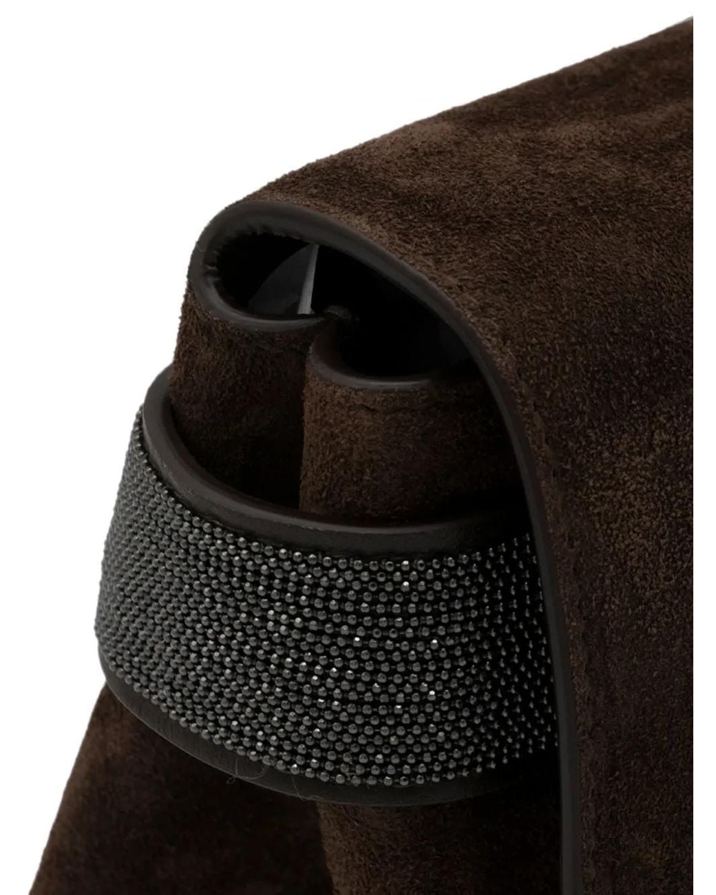Brunello Cucinelli Brown Essence Clutch Bag