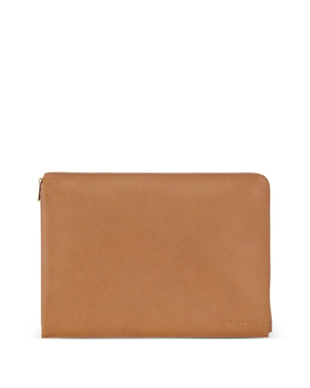Longchamp Brown Pochette D'Ordinateur Le Foulonné