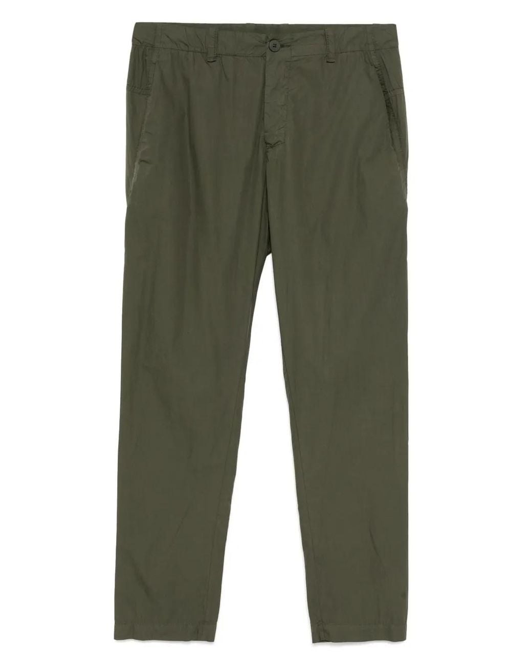 Transit Green Straight-Leg Trousers for men