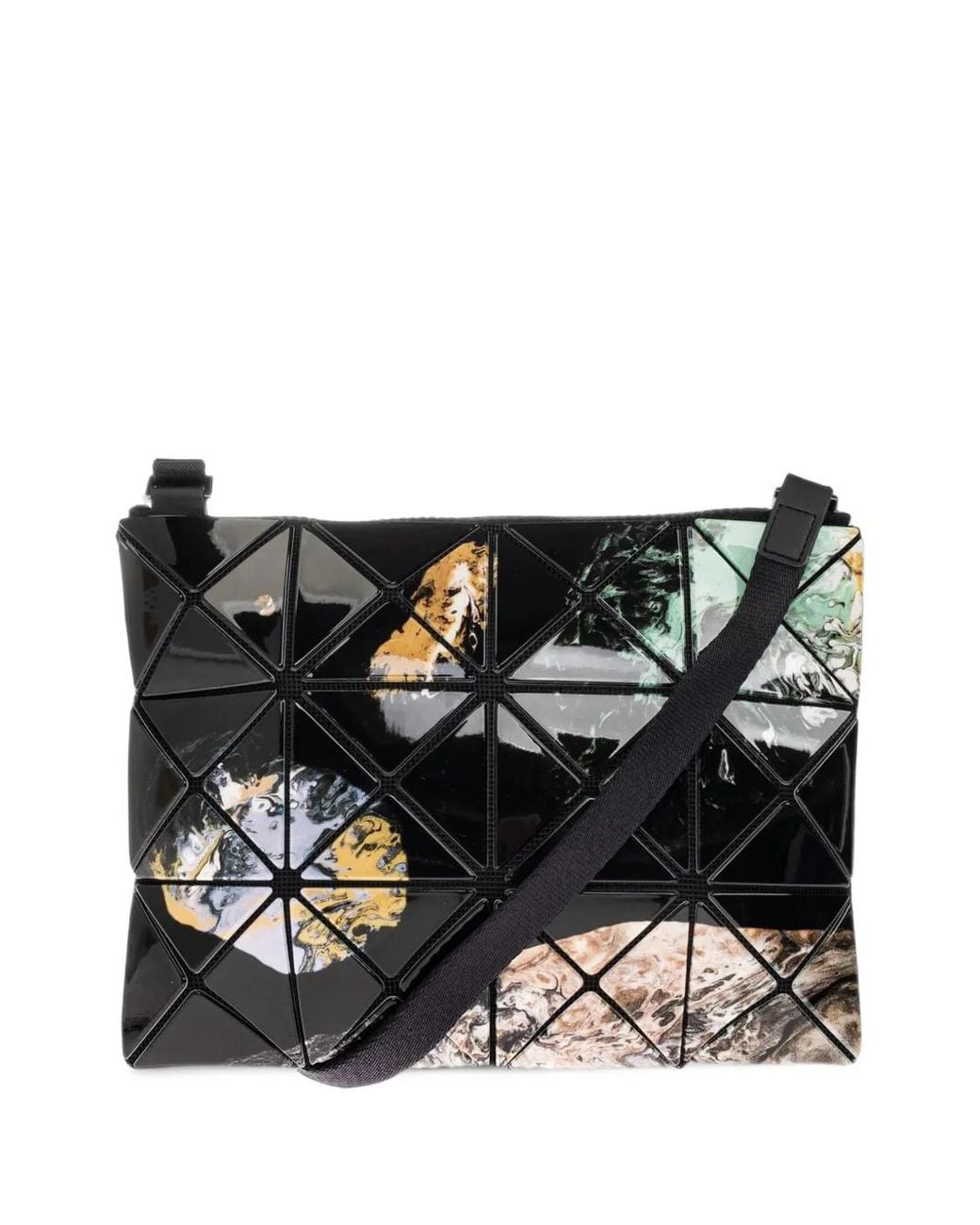 Issey Miyake Black Cosmic Abstract-Print Crossbody Bag