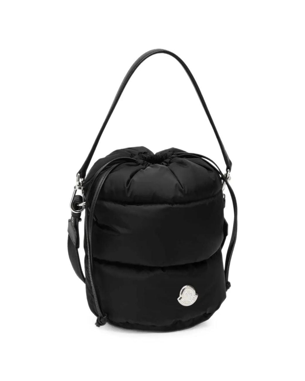 Moncler Black Caradoc Padded Drawstring Bucket Bag