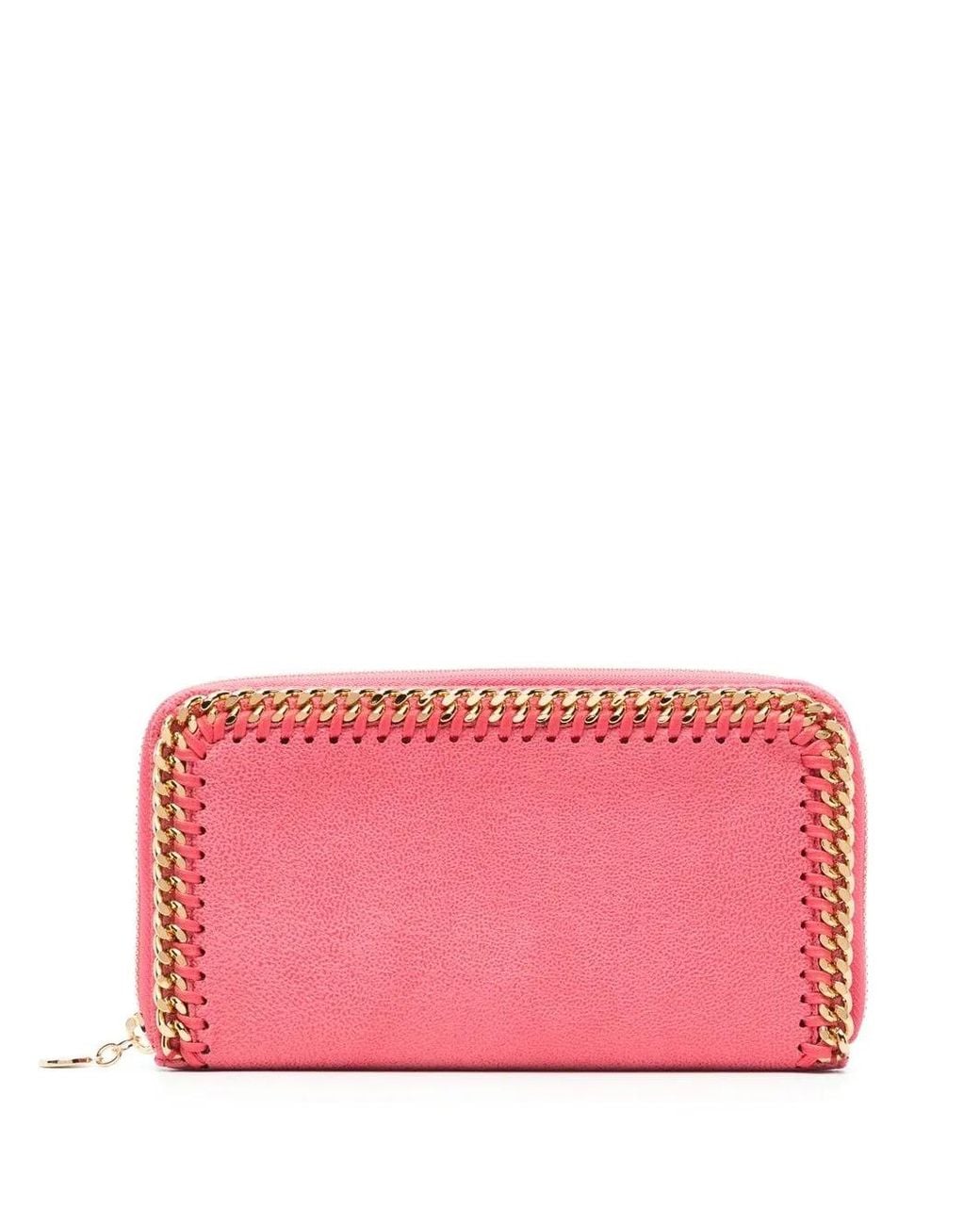 Stella McCartney Pink Falabella Chain-Detail Wallet