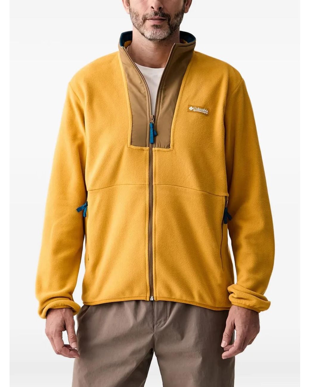Columbia Yellow Sequoia Grove Zip-Up Fleece for men