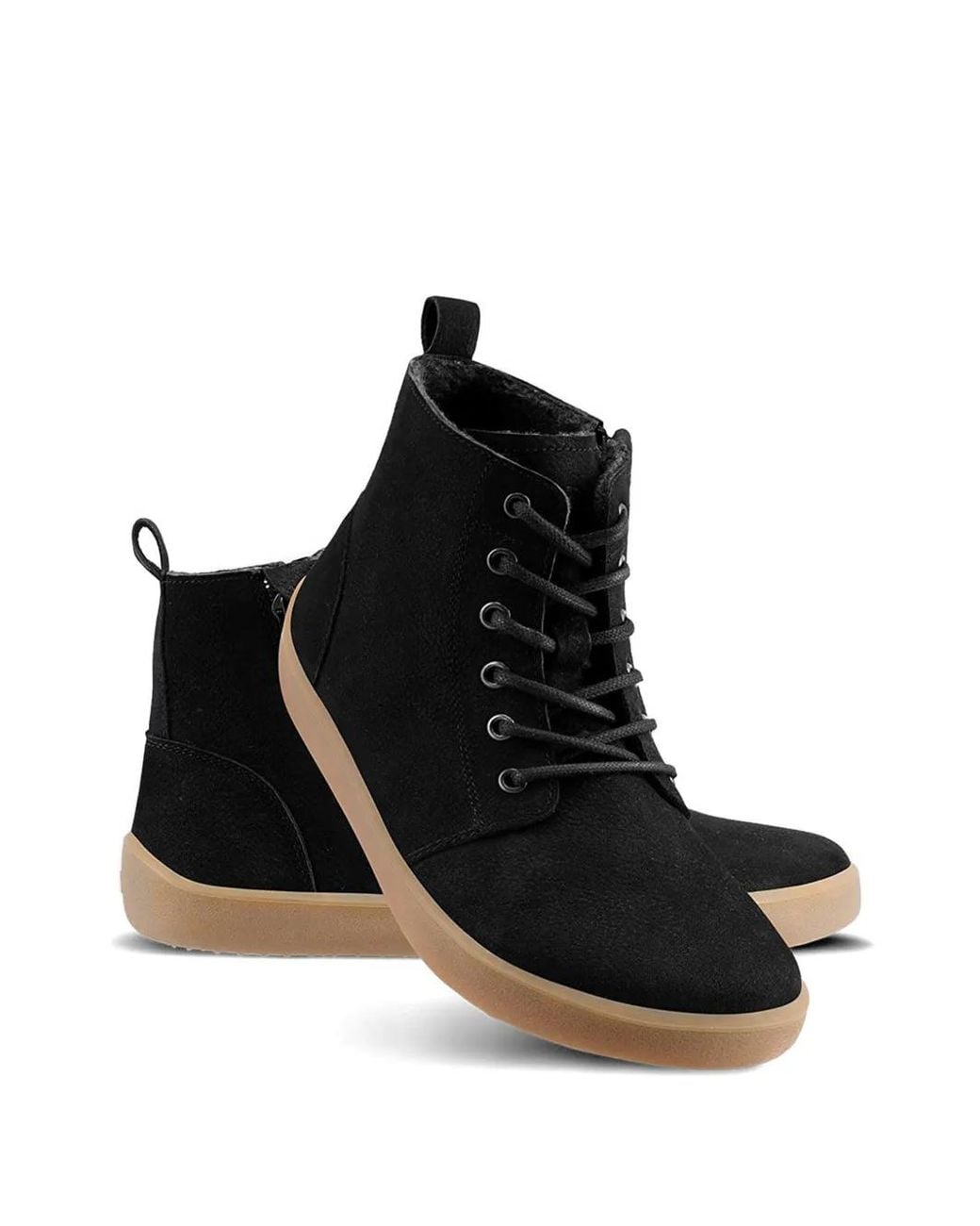 Be Lenka Black Lace-Up Suede Sneakers