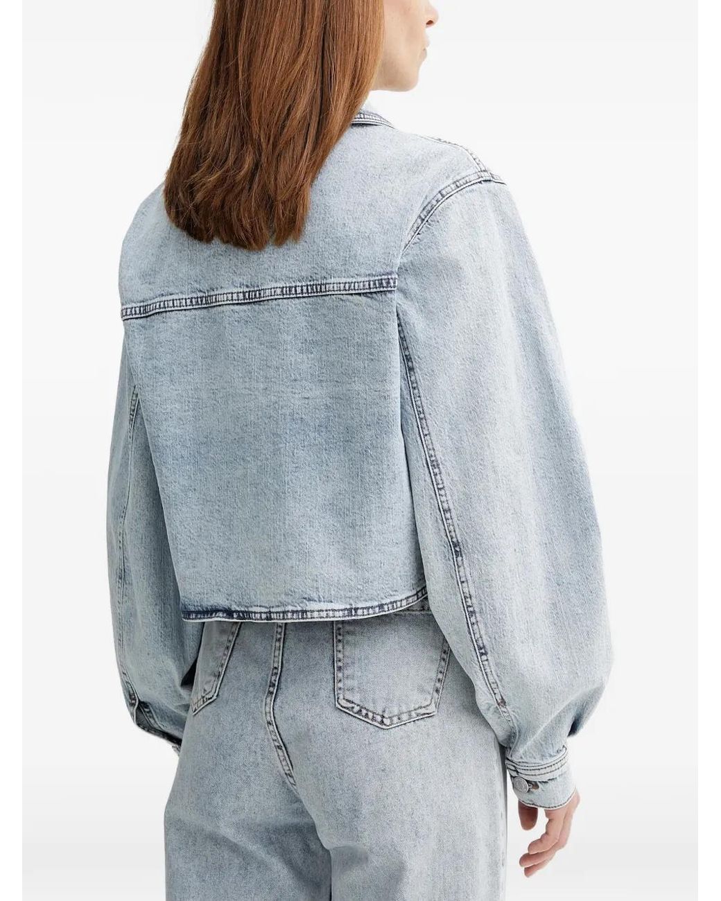 Gestuz Blue Button-Up Jacket