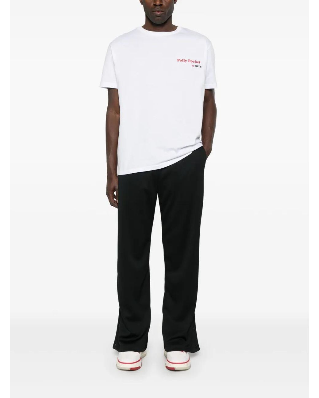 Gcds Black Button-Detail Track Pants for men