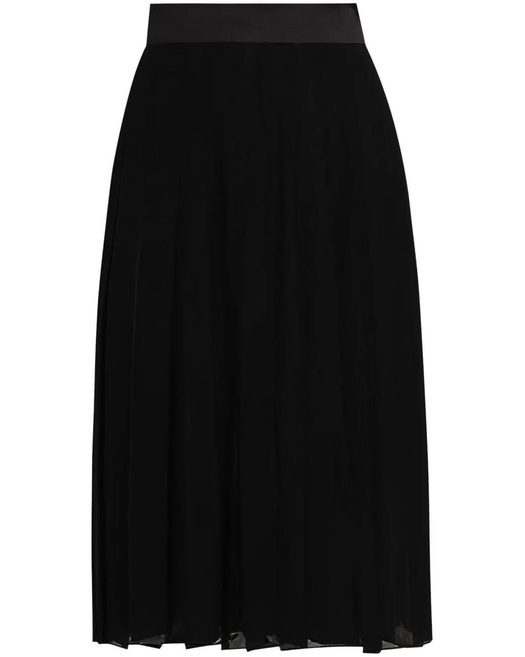 Dolce & Gabbana Black Pleated Skirt