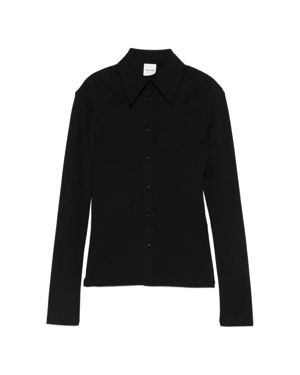 Nanushka Black Haimi Shirt
