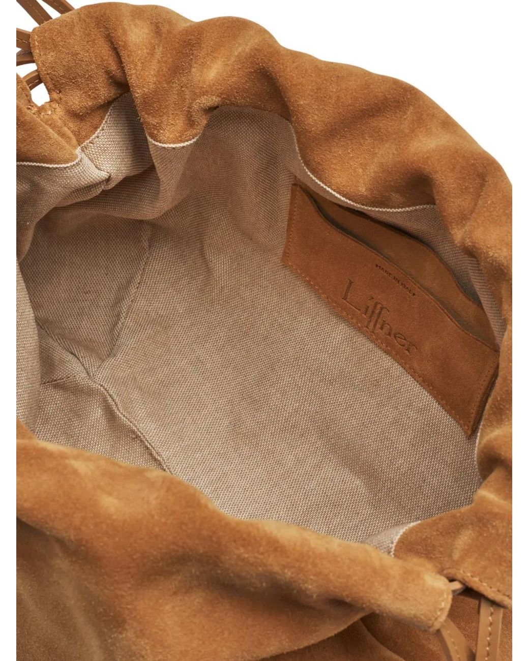 Liffner Natural Drawstring Shoulder Bag