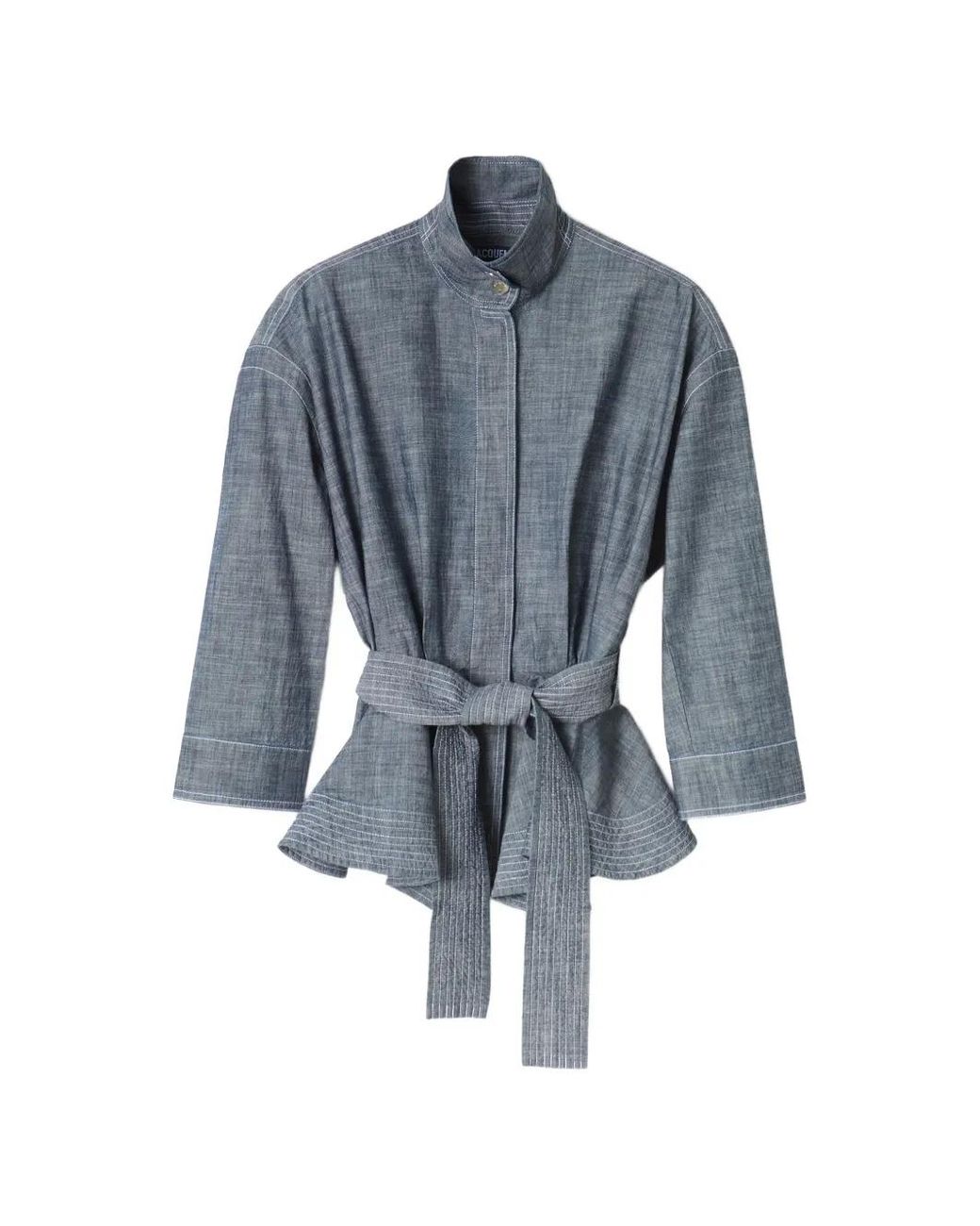 Jacquemus Blue The Cabana De-Nîmes Belted Jacket