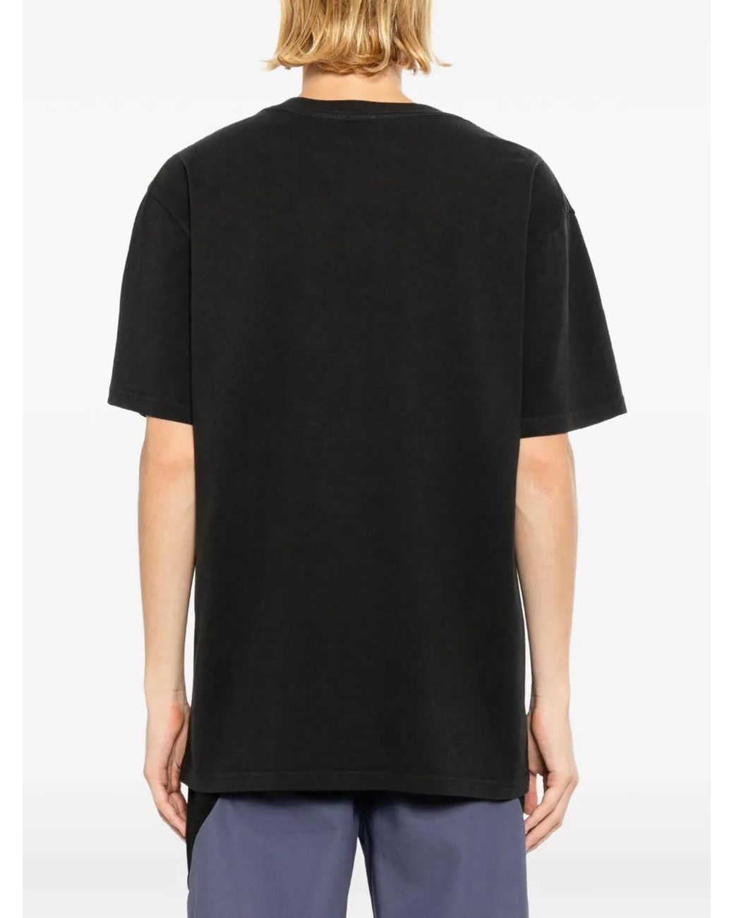 Melt Black Crew-Neck Short-Sleeve T-Shirt for men