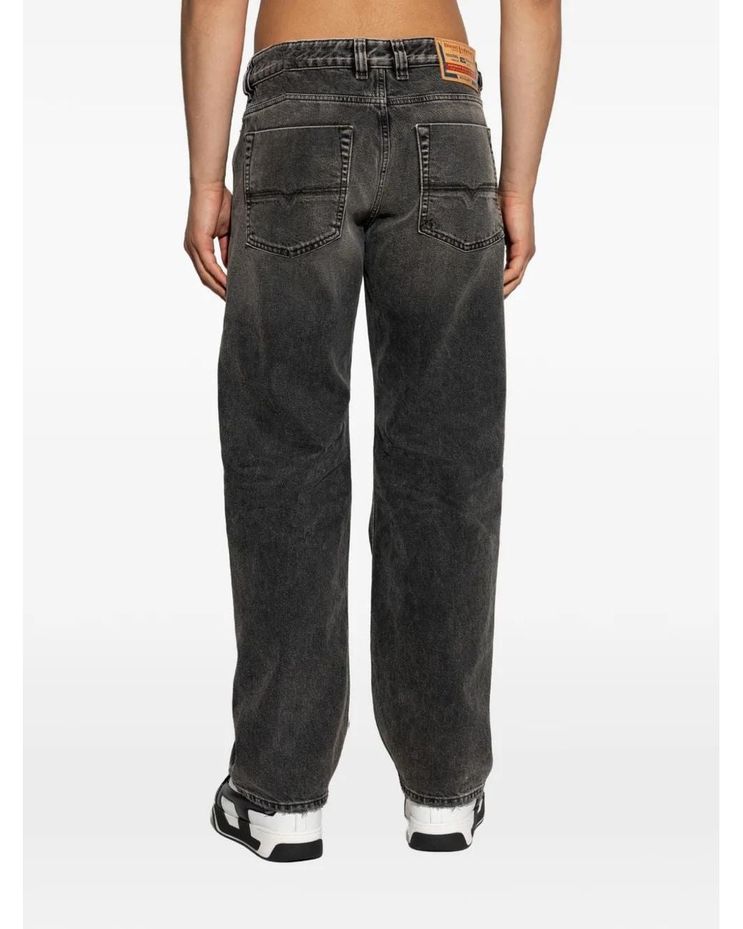 DIESEL Black 1980 D-Eeper-Ra Ripped Jeans for men