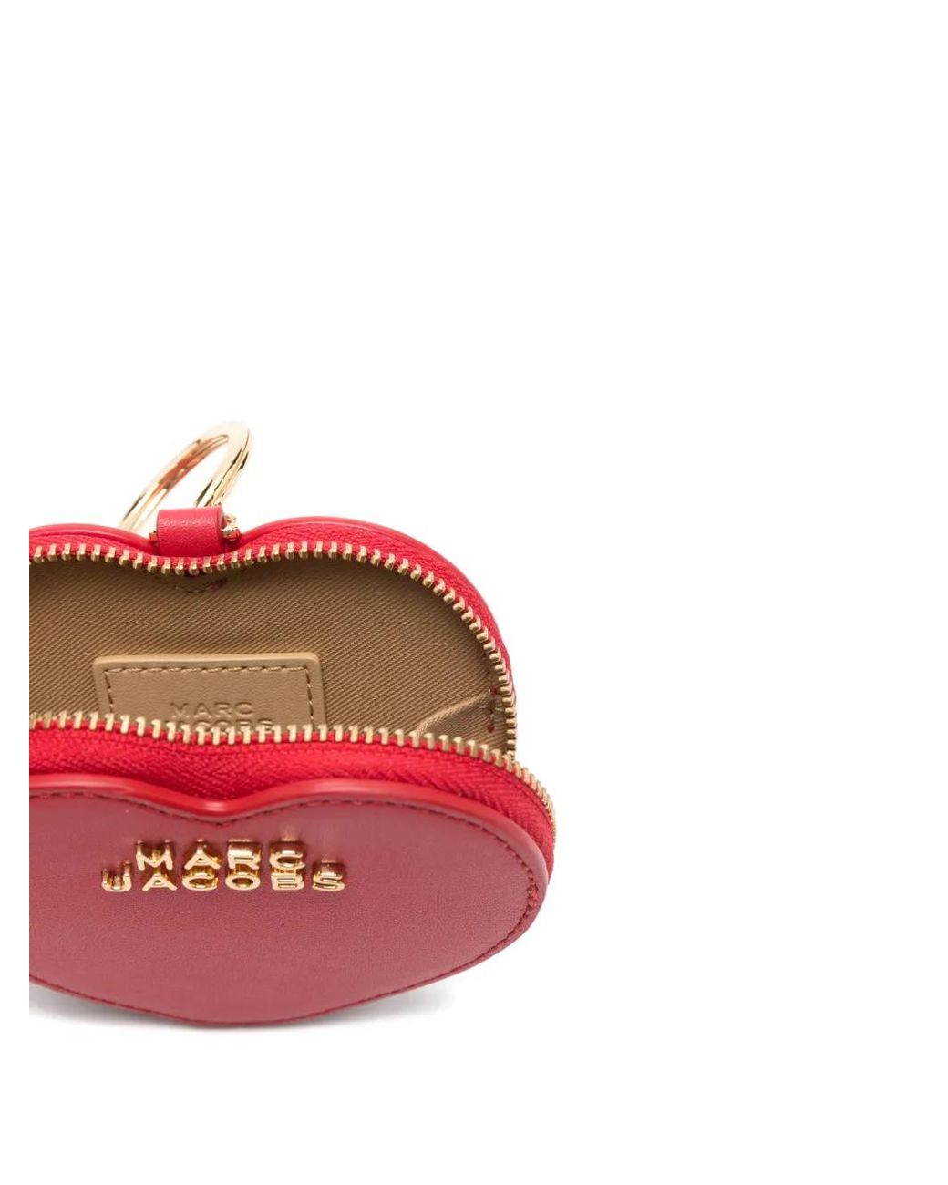 Marc Jacobs Pink Heart Zip Keyring