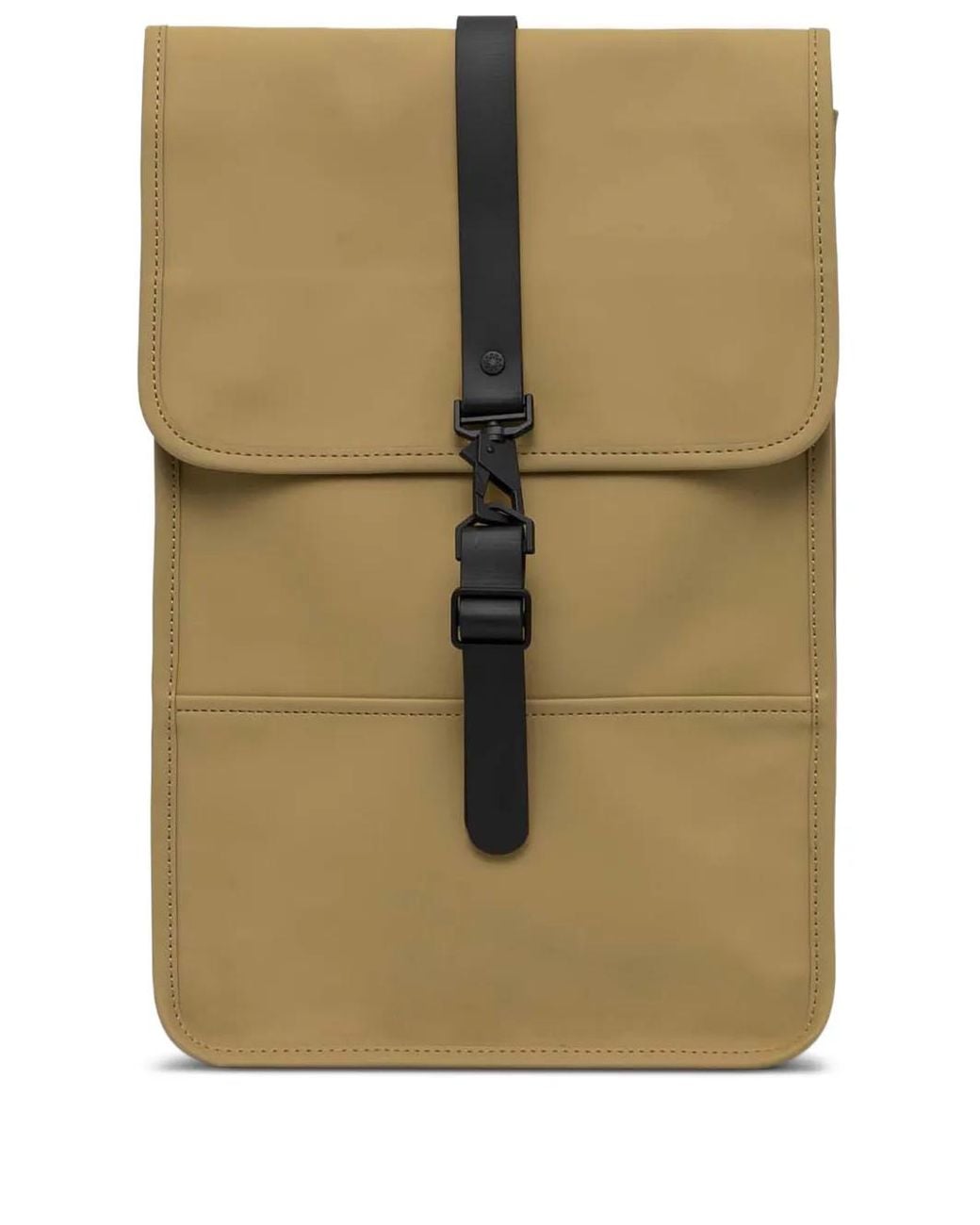 rains-13020-buckle-strap-backpack-in-natural-lyst-uk