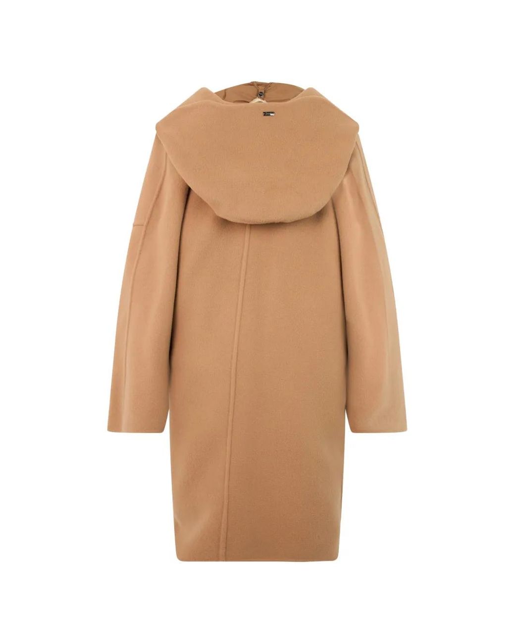 Herno Natural Hooded Crossover Coat