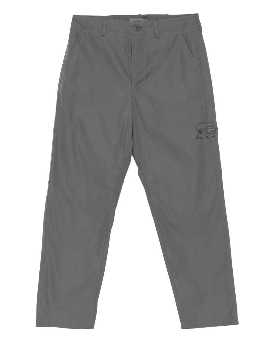 Stone Island Gray Pants for men