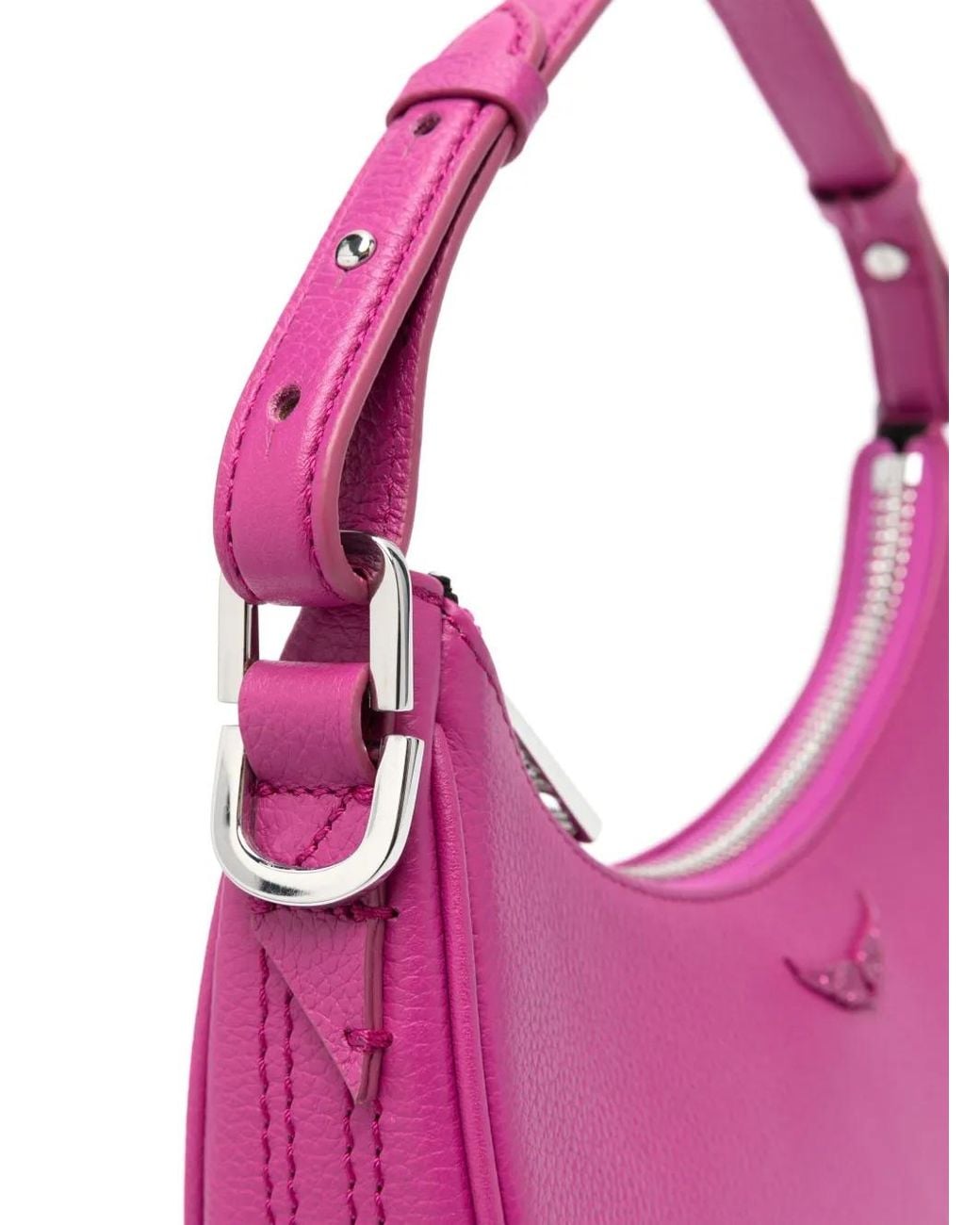 Zadig & Voltaire Pink Moonrock Grained Tote Bag
