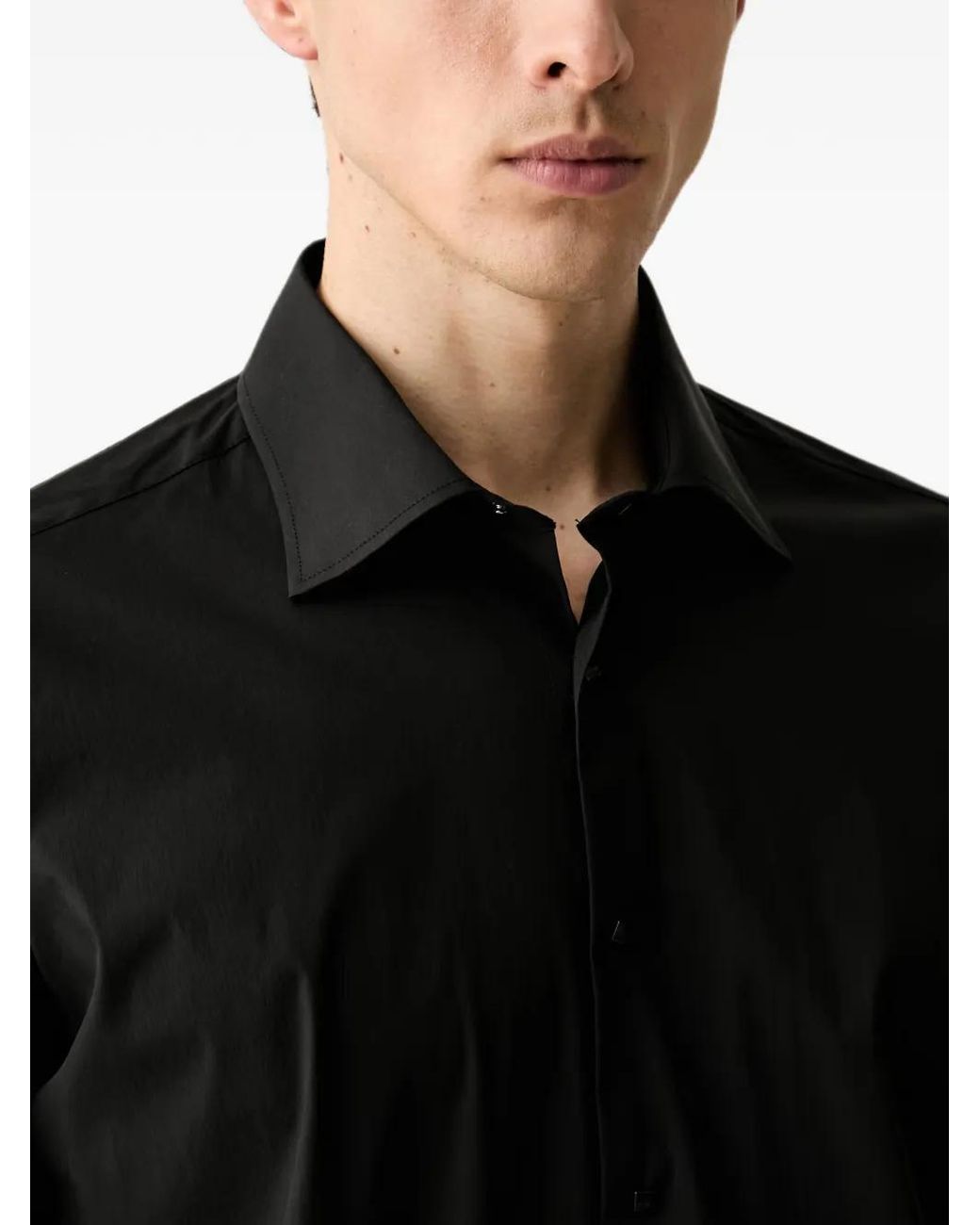 Karl Lagerfeld Black Chemise À Manches Longues for men