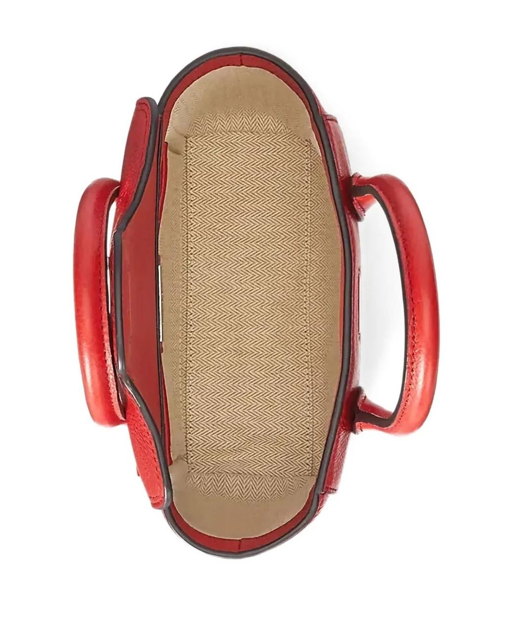 Ralph Lauren Red Petit Sac À Bandoulière Tanner