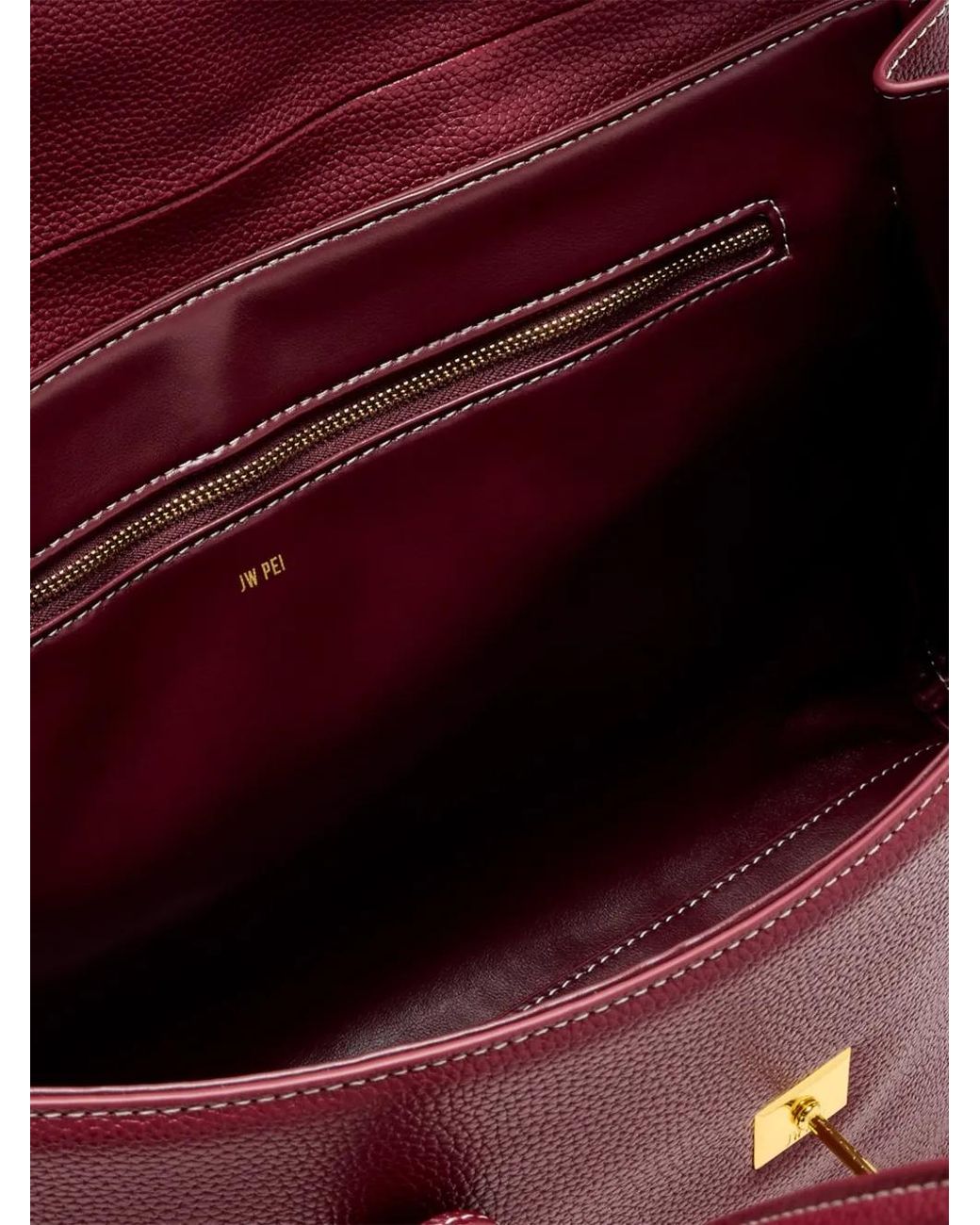 JW PEI Purple Yara Pebbled Shoulder Bag