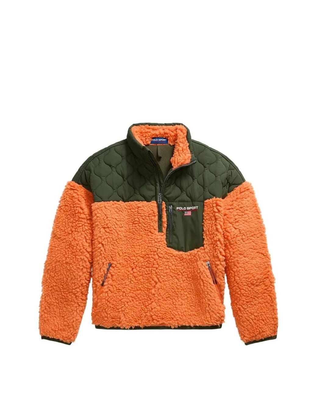 Polo Ralph Lauren Orange Relaxed Fit Polo Sport Pullover for men