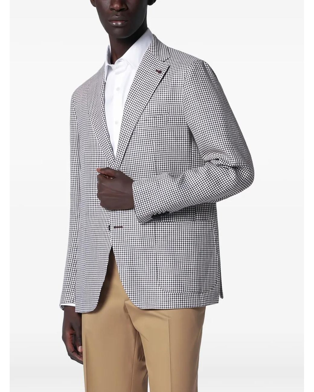 Tagliatore Geruite Blazer in het Gray voor heren