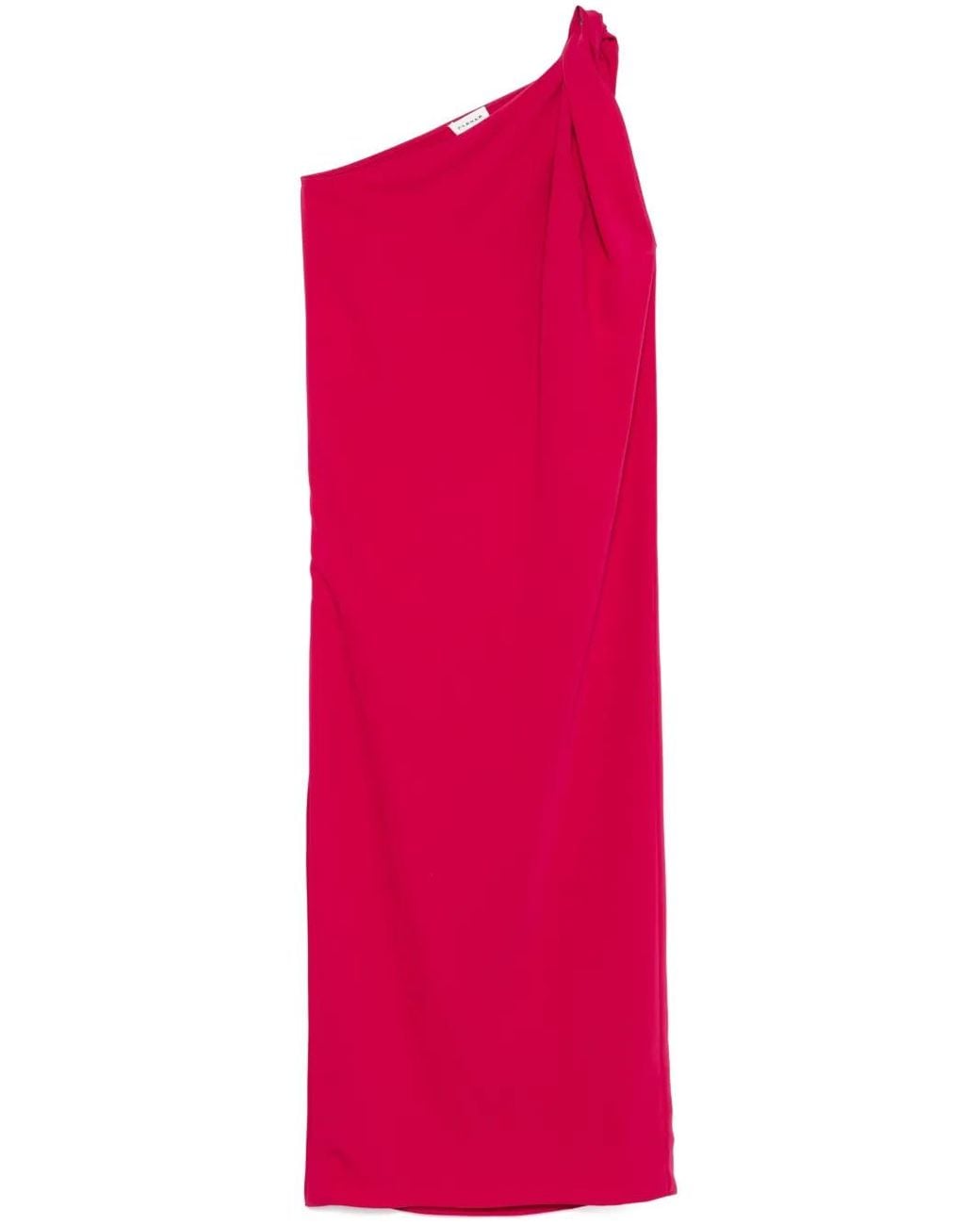 P.A.R.O.S.H. Red Cady Midi Dress