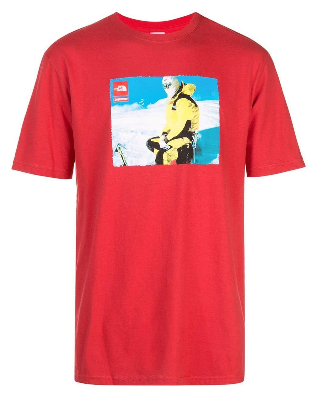 Supreme Cotton X The North Face Photo T-shirt in Red for Men - Lyst