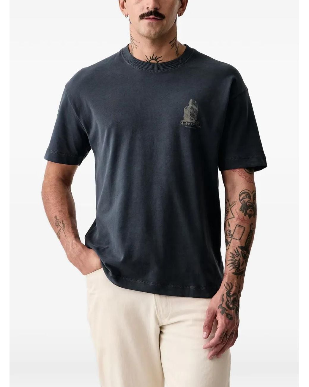 Marc O' Polo Blue T-Shirt À Imprimé Graphique for men