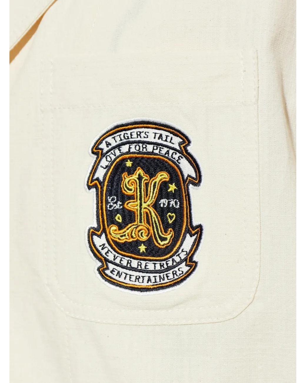 KENZO Jacke Mit Aufgesetzten Taschen in White für Herren