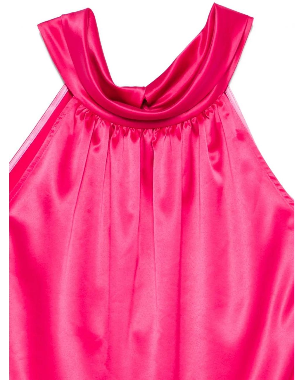 GIADA CURTI Pink Cowl-Neck Top