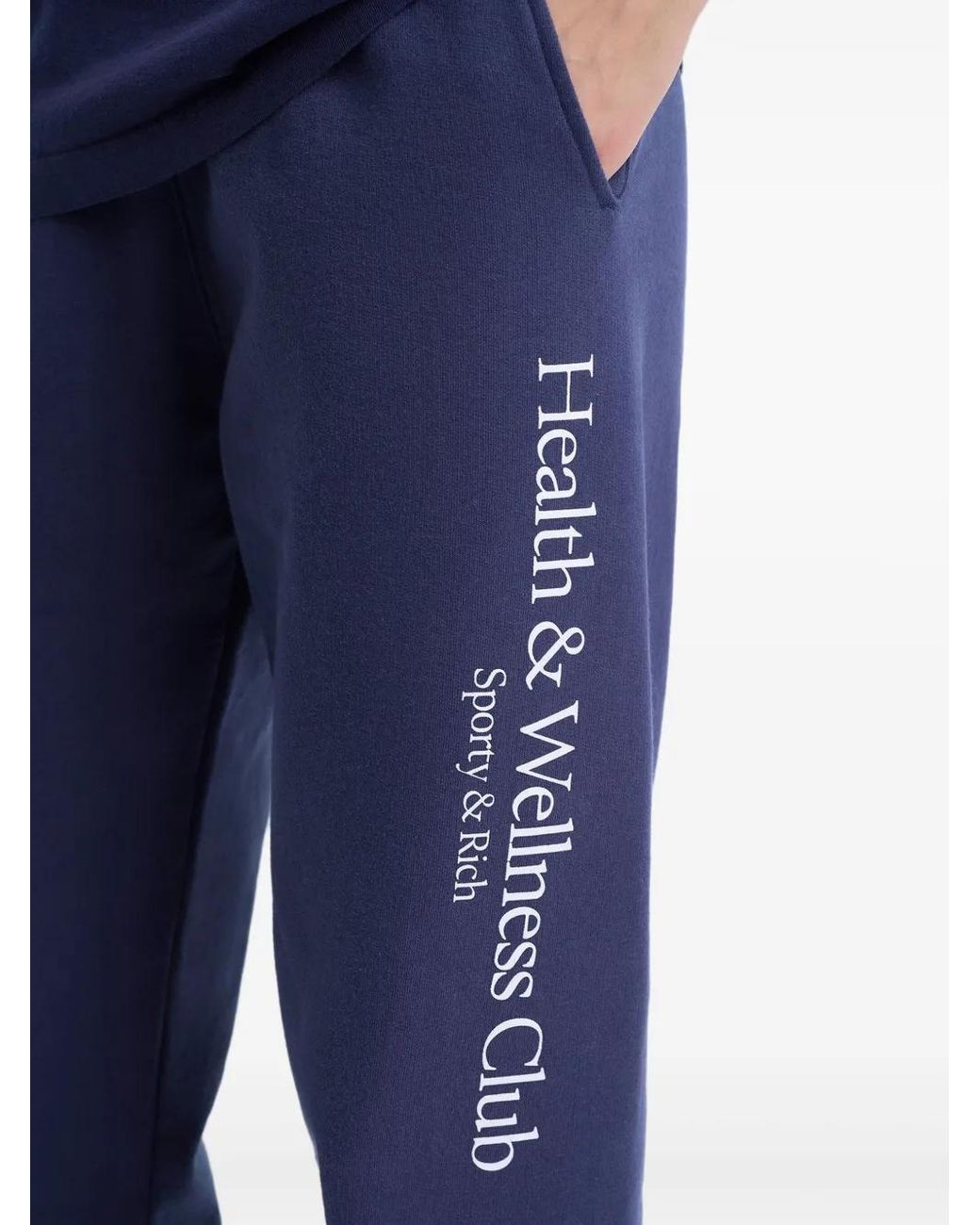 Sporty & Rich Blue H&W Crest Track Pants