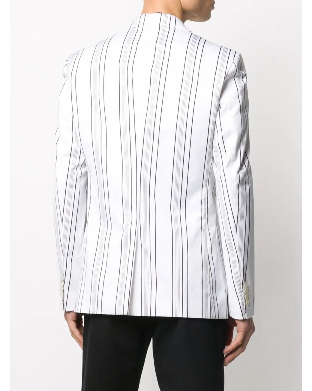 Dolce & Gabbana Multicolor Striped Pattern Blazer for men