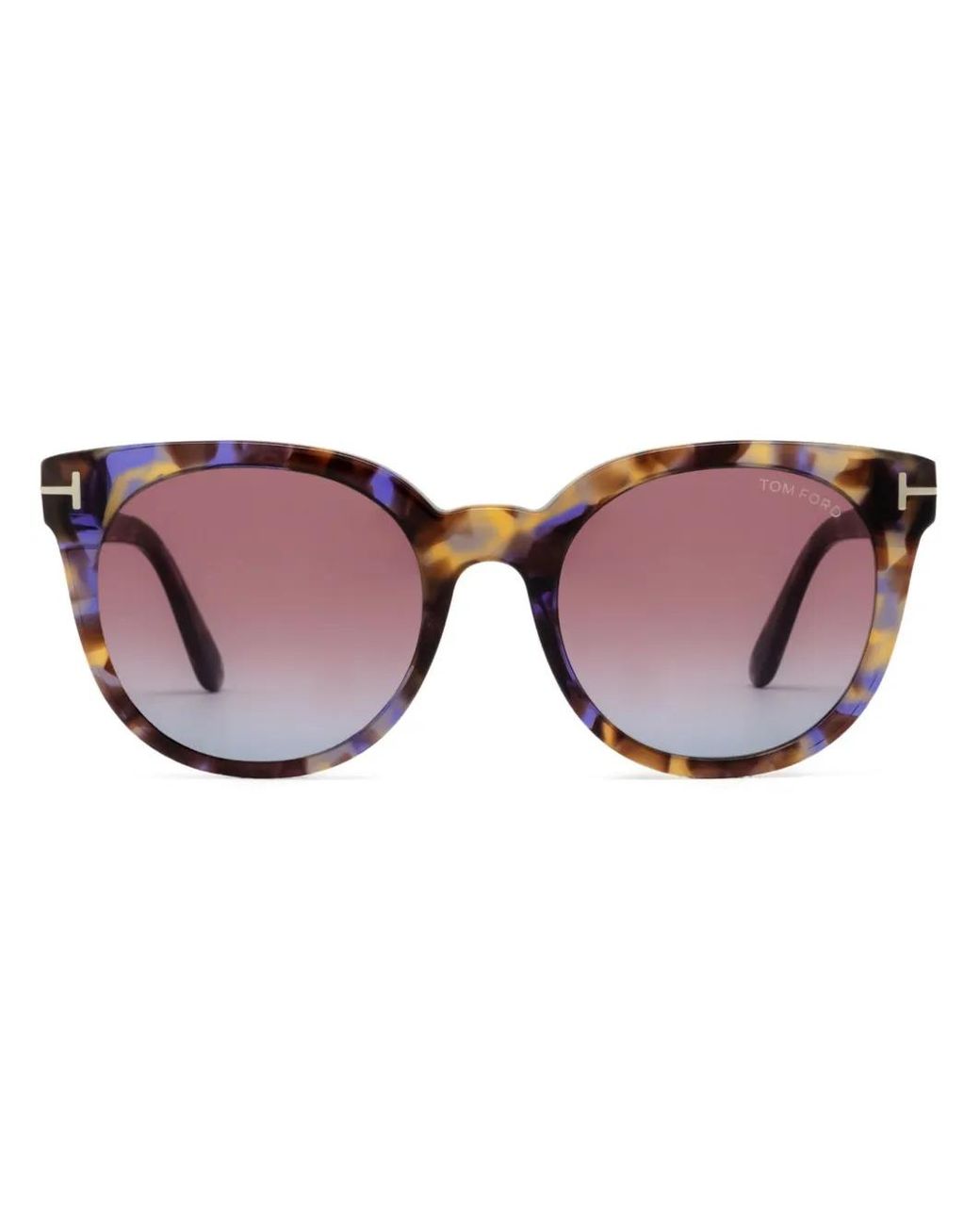 Tom Ford Brown Eckige Sonnenbrille