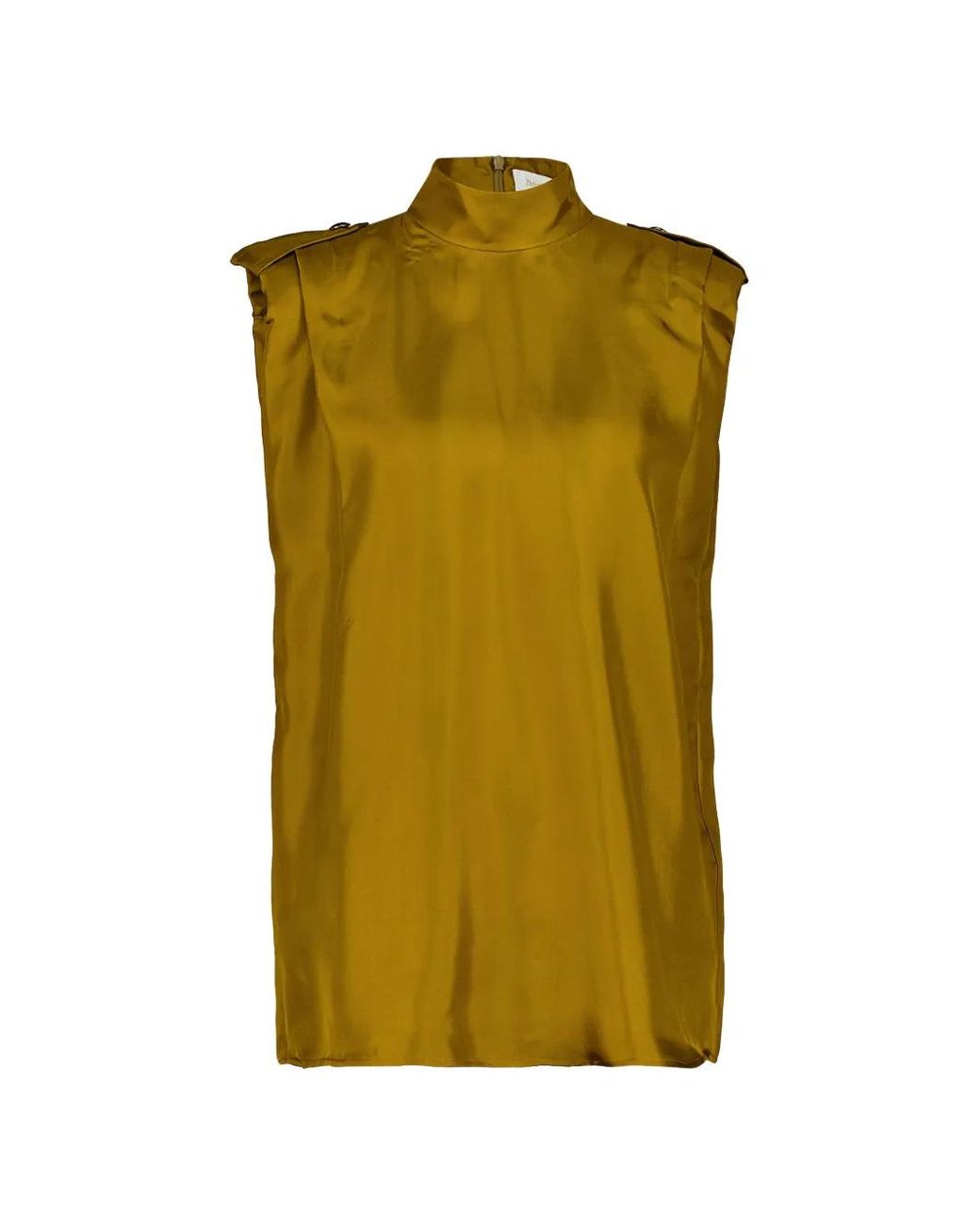 Zimmermann Green Tucked Epaulette Shirt
