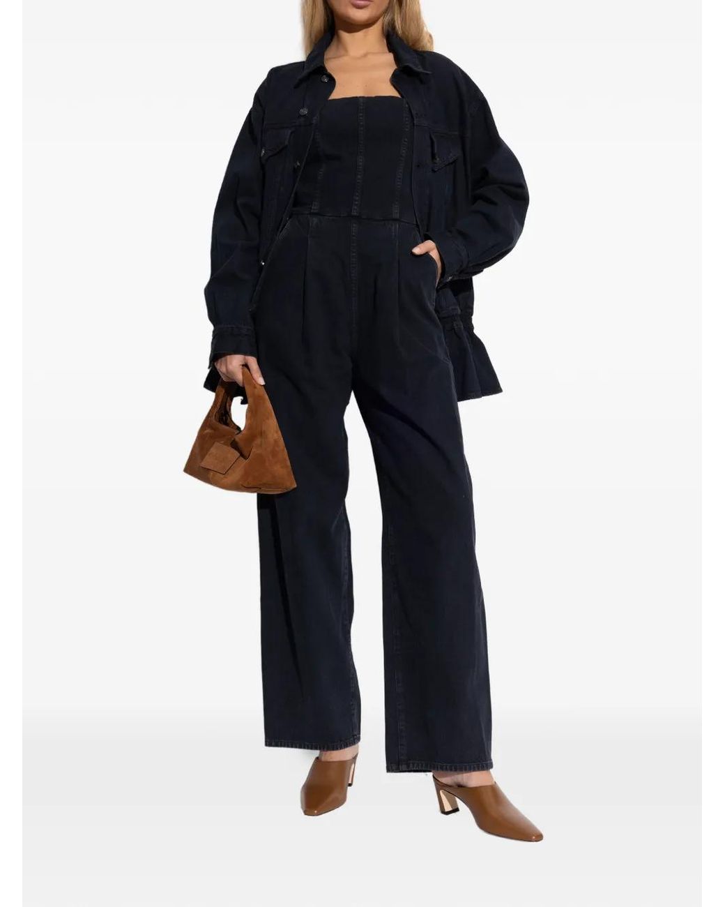 Stuart Weitzman Brown Stassi Pointed-Toe Mules