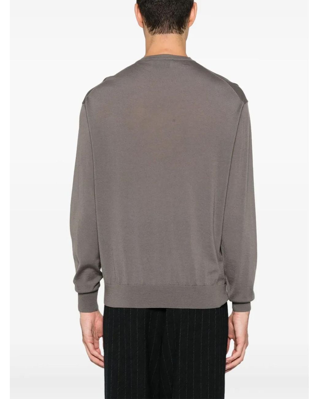 D4.0 Gray Wool Sweater for men