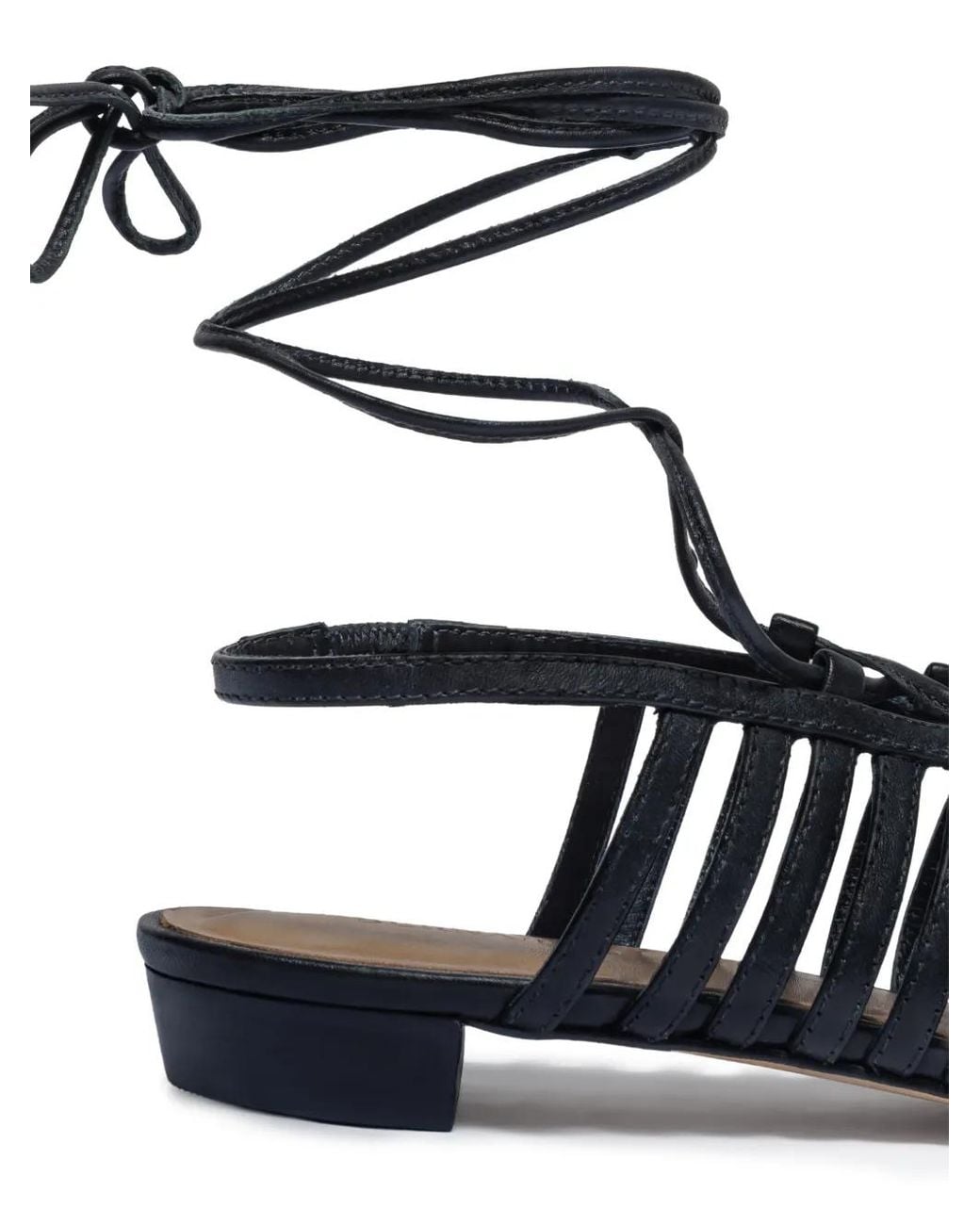 Bernardo White Geneva Strappy Tie Sandals