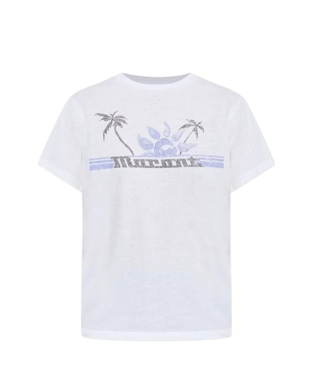 Isabel Marant White Zewel Graphic-Print T-Shirt