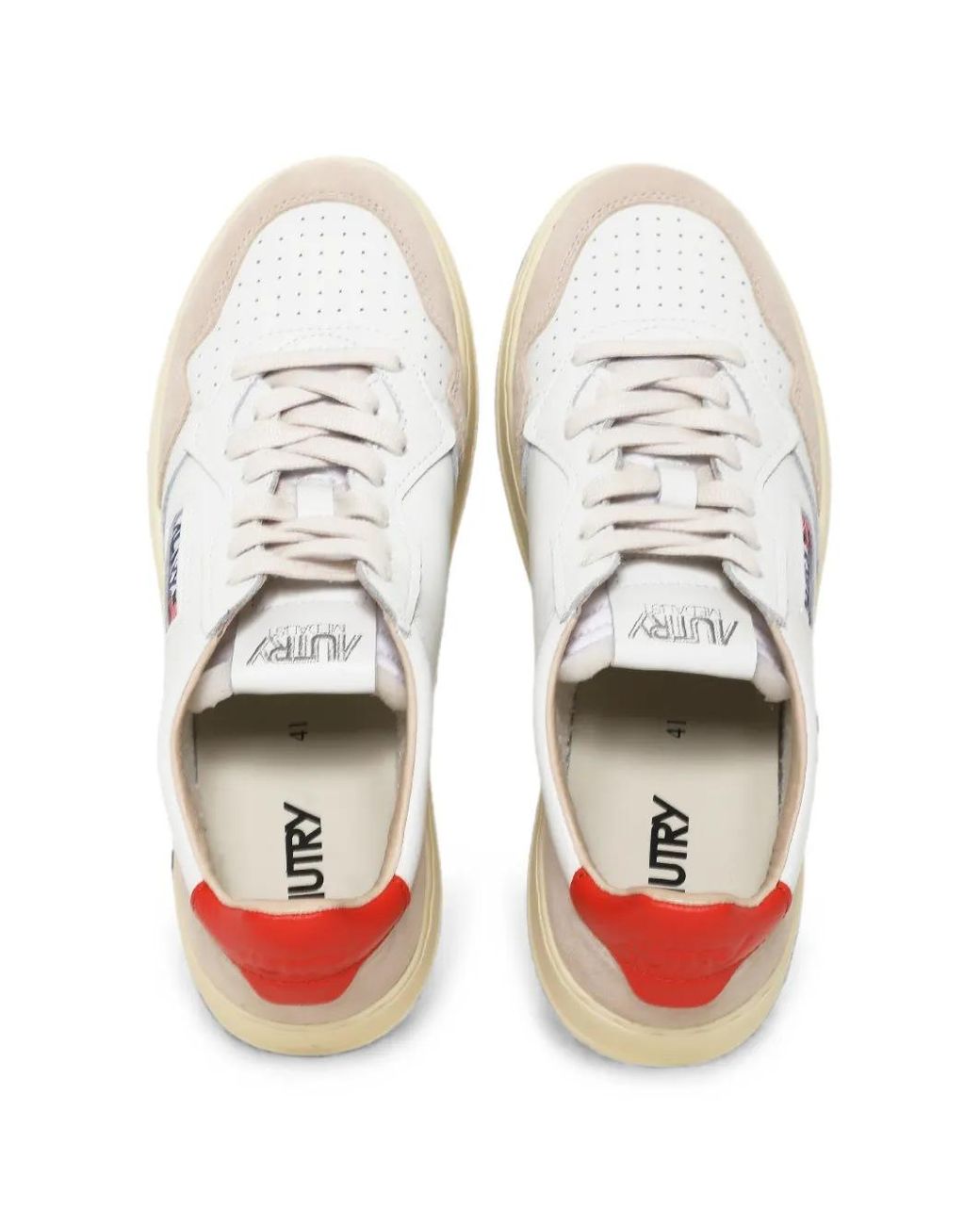 Autry White Medalist Low Sneakers for men