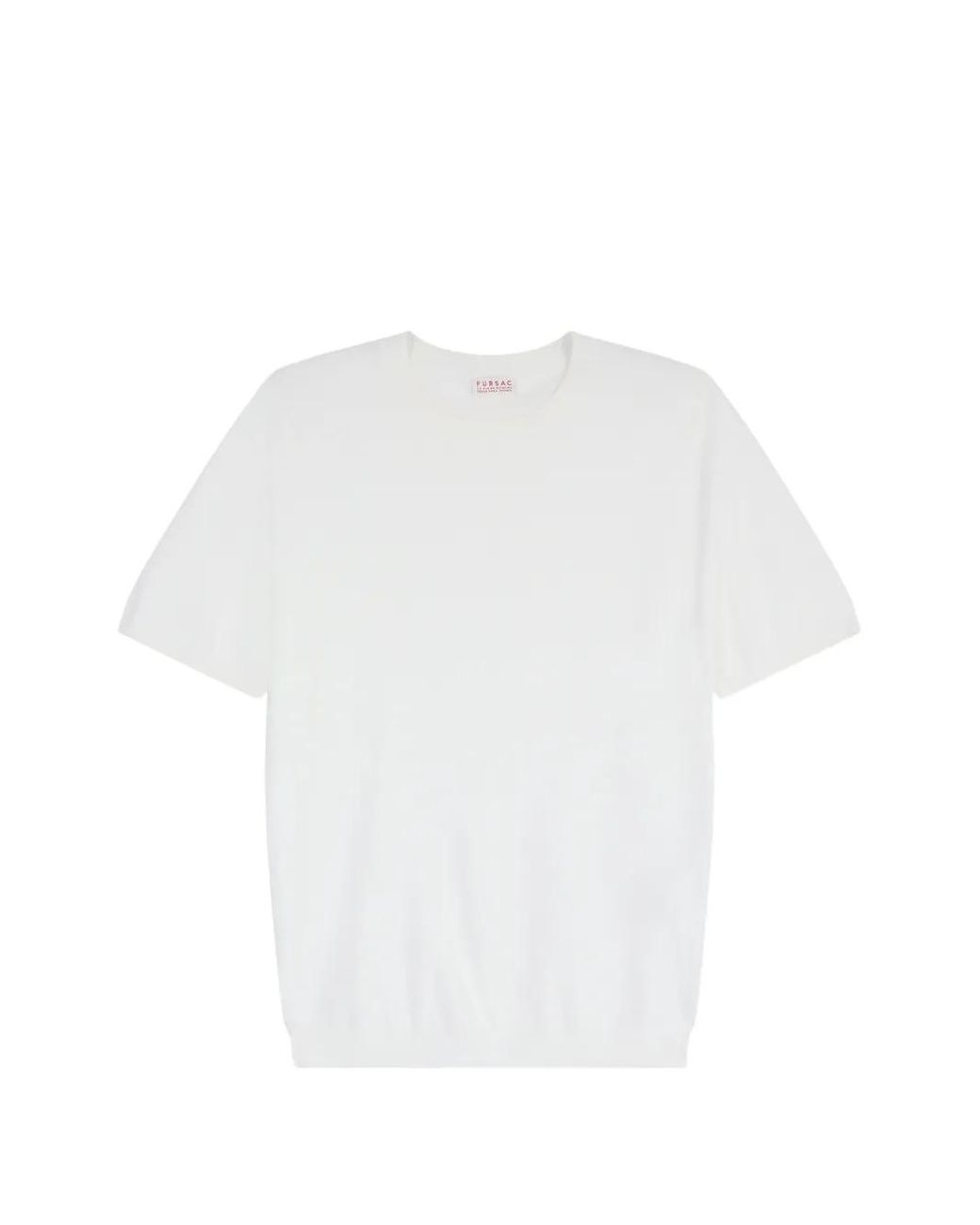 Fursac White Cotton T-Shirt for men